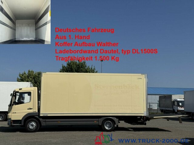 Mercedes-Benz Atego 818 Koffer Ladebordwand Dautel 1.500 Kg - Box van: picture 1 Mercedes-Benz Atego 818 Koffer Ladebordwand Dautel 1.500 Kg - Box van: picture 1