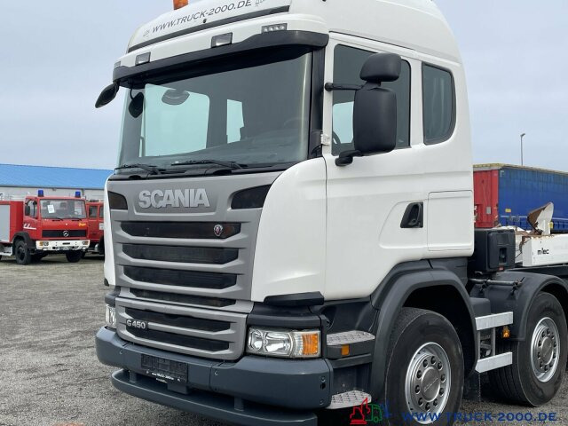 Hook lift truck Scania G 450 8x2 M-TEC Silosteller Retar. Deutscher LKW: picture 7