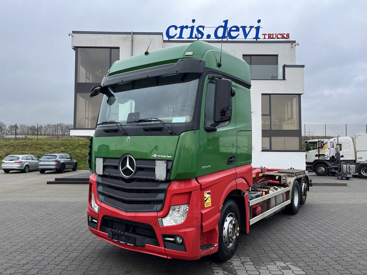 Mercedes-Benz Actros 2745 6x2 Gergen 21 70 Abrollkipper - Hook lift truck: picture 1 Mercedes-Benz Actros 2745 6x2 Gergen 21 70 Abrollkipper - Hook lift truck: picture 1