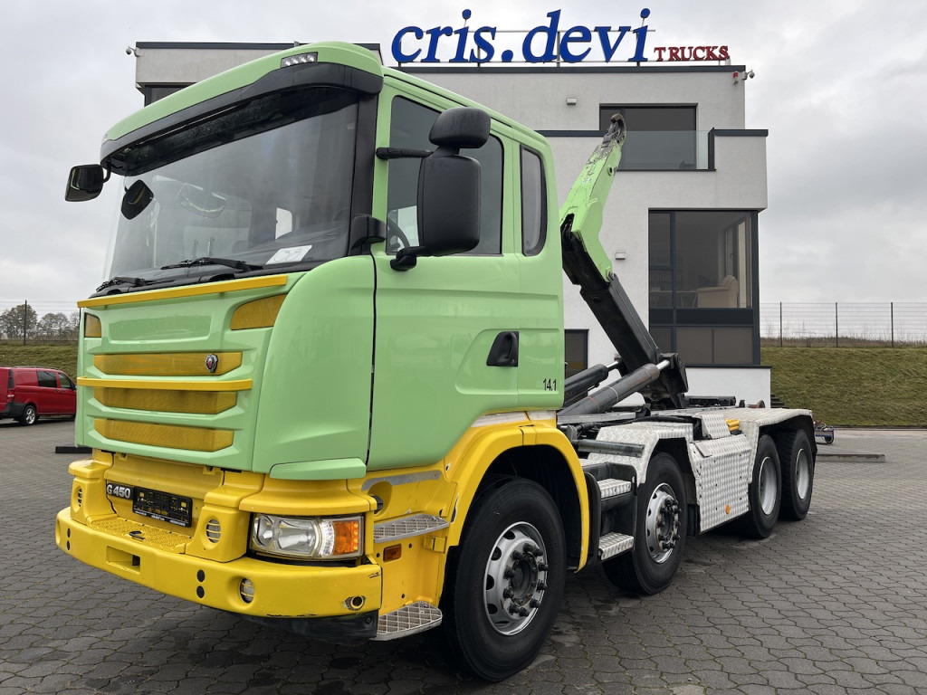 Scania G 450 8x4 Trösch Abrollkipper - Hook lift truck: picture 1 Scania G 450 8x4 Trösch Abrollkipper - Hook lift truck: picture 1