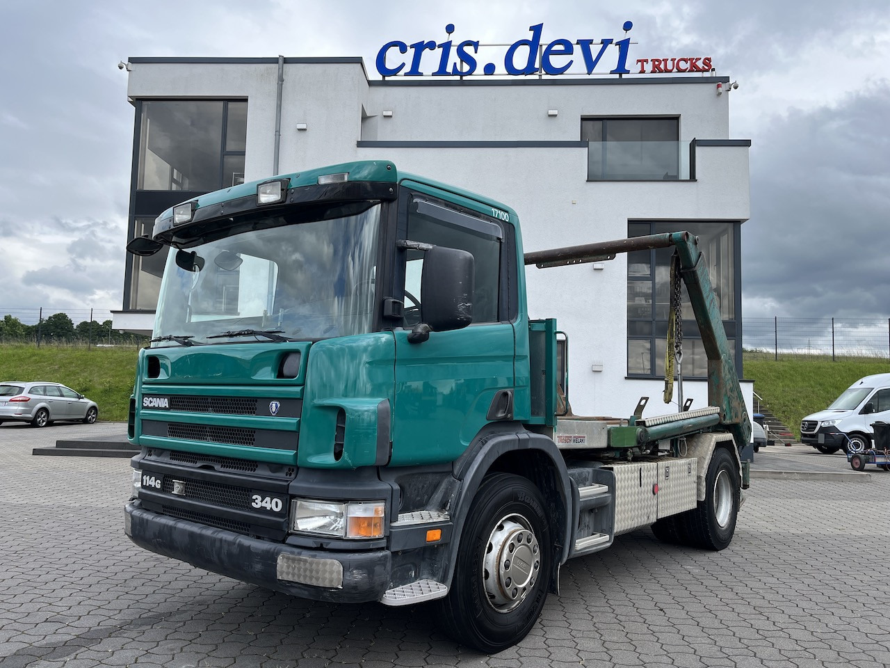 Scania P114 340 4x2 Trösch Absetzkipper Retarder AHK - Skip loader truck: picture 1 Scania P114 340 4x2 Trösch Absetzkipper Retarder AHK - Skip loader truck: picture 1