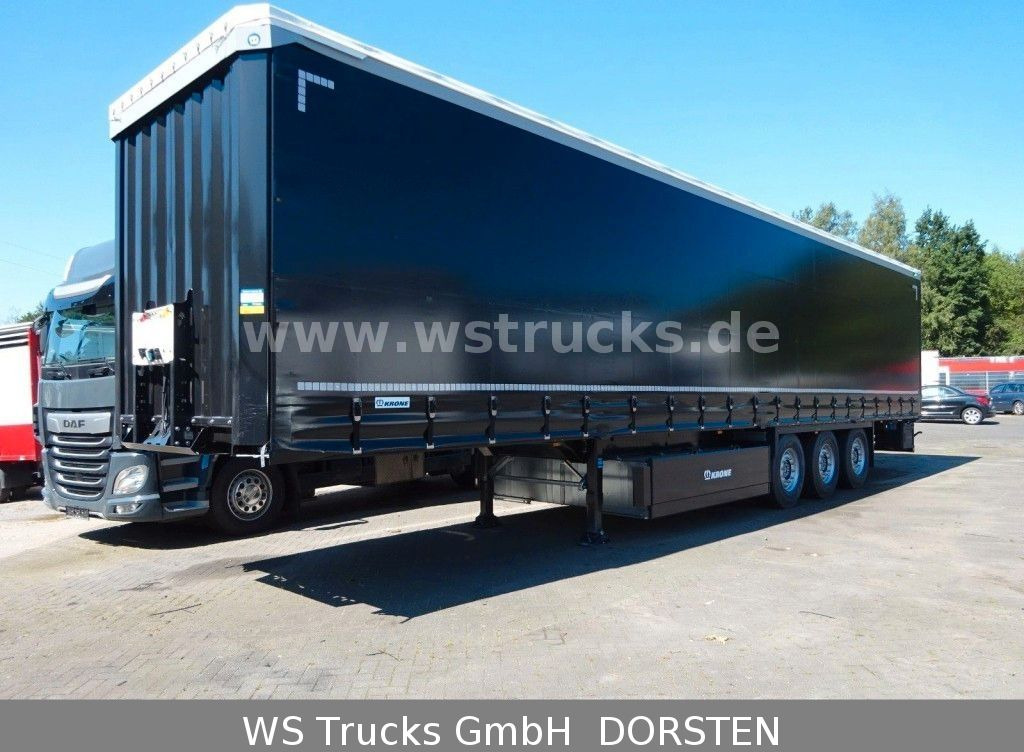 Krone Planauflieger SDP 27 Edscha SAF Achsen - Curtainsider semi-trailer: picture 1 Krone Planauflieger SDP 27 Edscha SAF Achsen - Curtainsider semi-trailer: picture 1