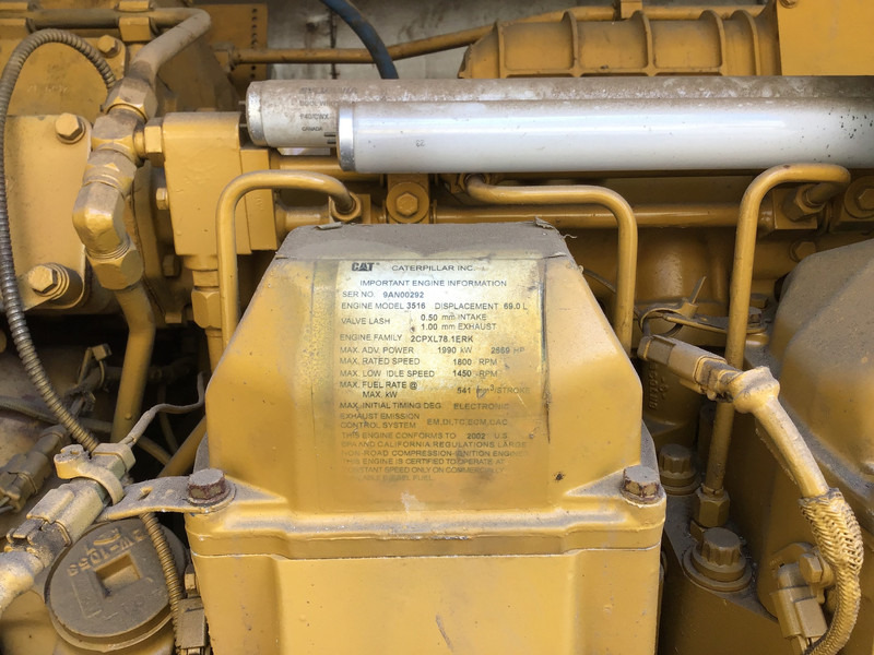Caterpillar 3516B 9AN-1743191 USED - Generator set: picture 3 Caterpillar 3516B 9AN-1743191 USED - Generator set: picture 3