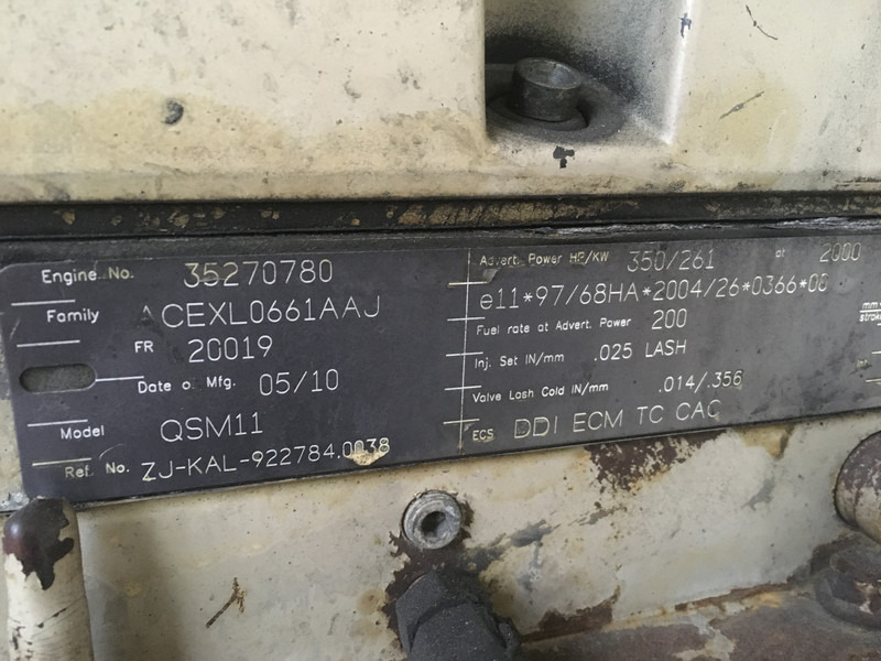 Construction machinery Cummins QSM11 CPL8544 FOR PARTS: picture 7