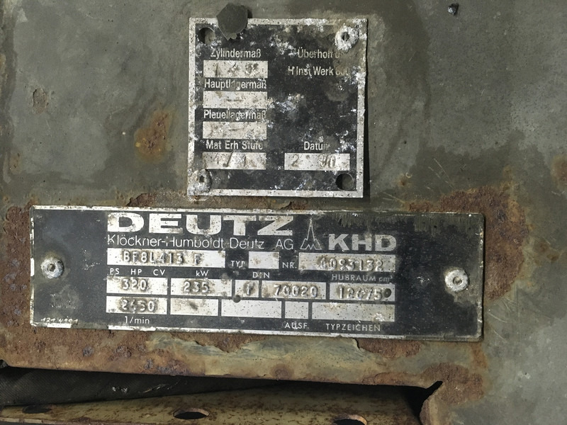 Construction machinery Deutz BF8L413F USED: picture 6