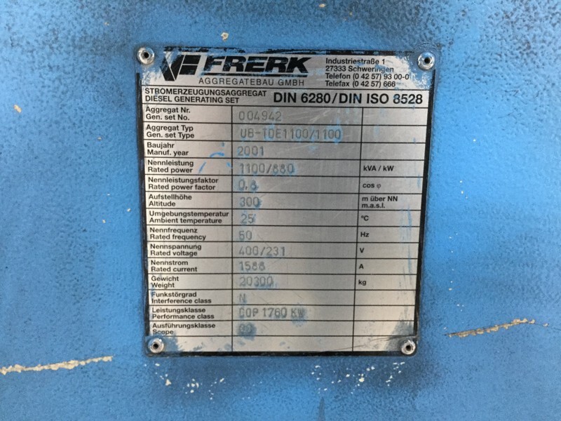 Generator set MTU 16V4000 GENERATOR 2000 KVA FOR PARTS: picture 7