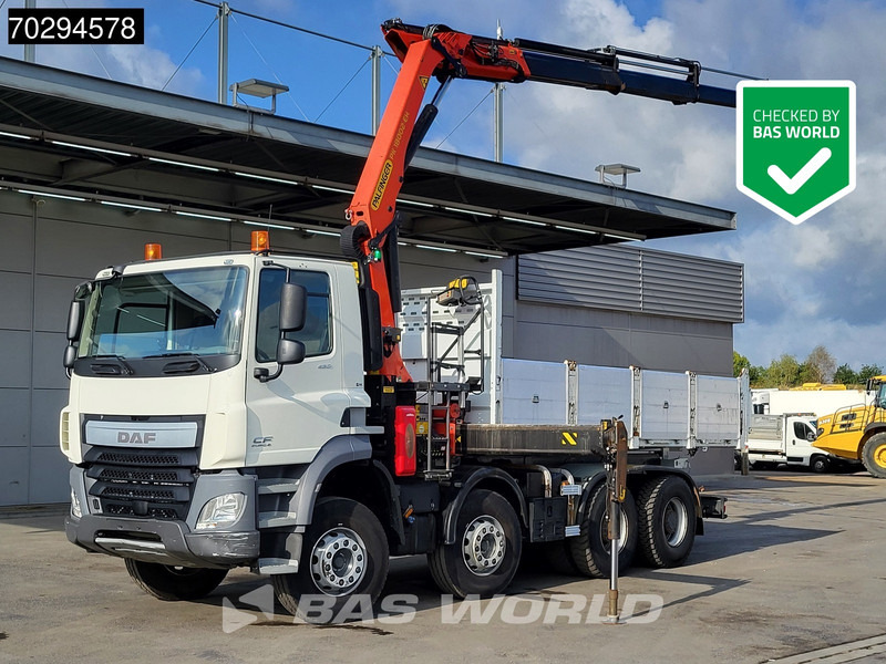 DAF CF 460 8X4 Palfinger PK18002 EH Crane tipper Retarder Big-Axle Steelsuspension Manual - Tipper, Crane truck: picture 1 DAF CF 460 8X4 Palfinger PK18002 EH Crane tipper Retarder Big-Axle Steelsuspension Manual - Tipper, Crane truck: picture 1