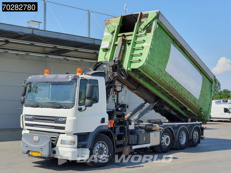 Hook lift truck, Crane truck DAF CF85.360 8X2 NL-Truck Hiab 211 E-3 HIPRO Kran 21T Multilift Euro 5: picture 8