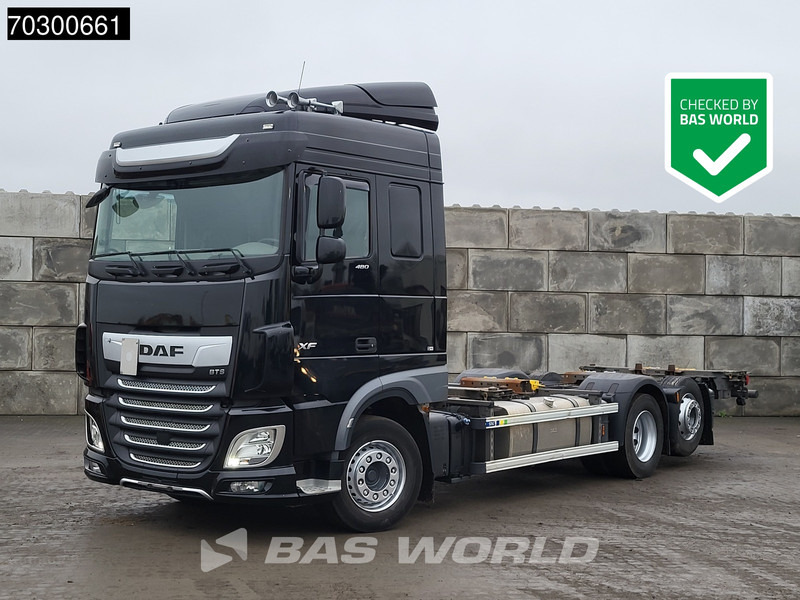 DAF XF 480 XF 6X2 Full Air Retarder Automatic Lift Axle Euro 6 - Container transporter/ Swap body truck: picture 1 DAF XF 480 XF 6X2 Full Air Retarder Automatic Lift Axle Euro 6 - Container transporter/ Swap body truck: picture 1