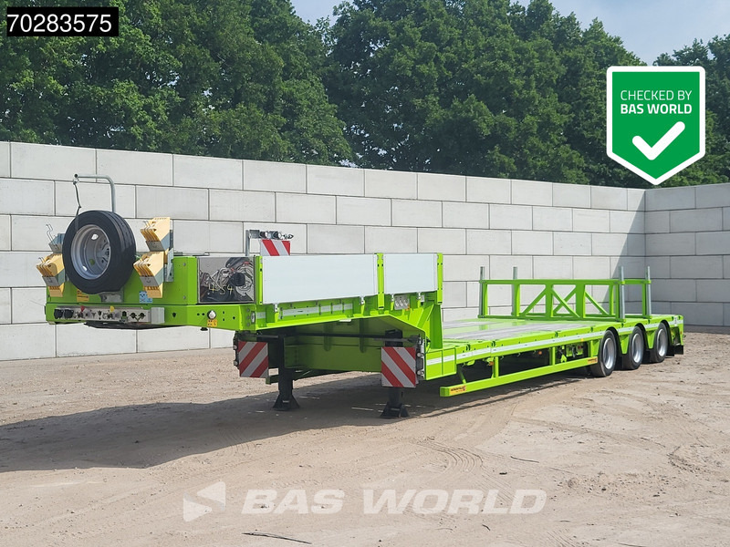 Faymonville F-S43-1AAF 3 axles Extendable Twistlocks 3x Hydraulic Steering Galvanised - Low loader semi-trailer: picture 1 Faymonville F-S43-1AAF 3 axles Extendable Twistlocks 3x Hydraulic Steering Galvanised - Low loader semi-trailer: picture 1