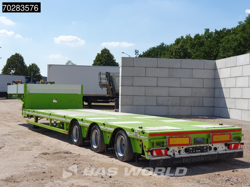 Faymonville F-S43-1AAF 3 axles Extendable Twistlocks 3x Hydraulic Steering Galvanised - Low loader semi-trailer: picture 2 Faymonville F-S43-1AAF 3 axles Extendable Twistlocks 3x Hydraulic Steering Galvanised - Low loader semi-trailer: picture 2