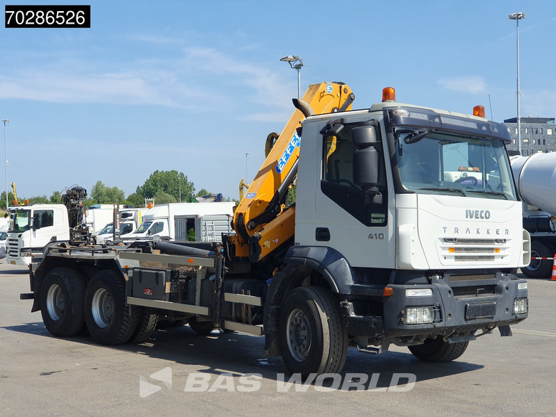 Hook lift truck, Crane truck Iveco Trakker 410 6X4 Effer CRANE 175/2S Manual 20 Tonnes EEV: picture 9