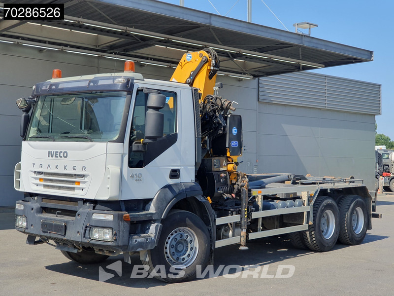 Hook lift truck, Crane truck Iveco Trakker 410 6X4 Effer CRANE 175/2S Manual 20 Tonnes EEV: picture 13