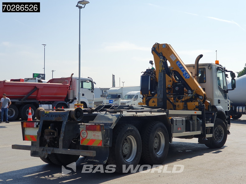 Hook lift truck, Crane truck Iveco Trakker 410 6X4 Effer CRANE 175/2S Manual 20 Tonnes EEV: picture 10
