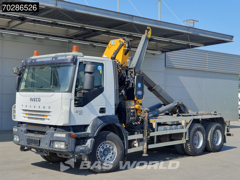 Hook lift truck, Crane truck Iveco Trakker 410 6X4 Effer CRANE 175/2S Manual 20 Tonnes EEV: picture 7