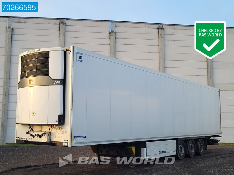 Krone Thermo King A400 3 axles Doppelstock Blumenbreit Liftachse Palettenkasten - Refrigerator semi-trailer: picture 1 Krone Thermo King A400 3 axles Doppelstock Blumenbreit Liftachse Palettenkasten - Refrigerator semi-trailer: picture 1