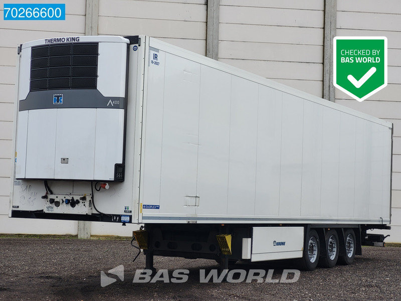 Krone Thermo King A400 Doppelstock Blumenbreit Liftachse Palettenkasten - Refrigerator semi-trailer: picture 1 Krone Thermo King A400 Doppelstock Blumenbreit Liftachse Palettenkasten - Refrigerator semi-trailer: picture 1
