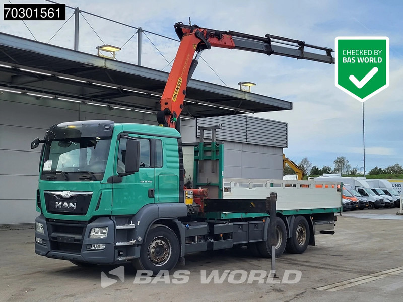MAN TGS 26.400 6X2 Palfinger PK23001 EH Crane Kran Remote Lift-Axle Retarder Euro 6 - Dropside/ Flatbed truck, Crane truck: picture 1 MAN TGS 26.400 6X2 Palfinger PK23001 EH Crane Kran Remote Lift-Axle Retarder Euro 6 - Dropside/ Flatbed truck, Crane truck: picture 1