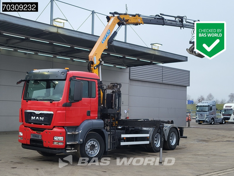 MAN TGS 26.400 TGS 6X4 Effer 155 Crane + Hooklift Full Steel Euro 5 - Hook lift truck, Crane truck: picture 1 MAN TGS 26.400 TGS 6X4 Effer 155 Crane + Hooklift Full Steel Euro 5 - Hook lift truck, Crane truck: picture 1