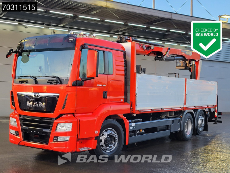 MAN TGS 26.460 6X2 Palfinger PK23.001L TEC Kran Crane Full Air suspension Lift+steering axle Euro 6 - Dropside/ Flatbed truck, Crane truck: picture 1 MAN TGS 26.460 6X2 Palfinger PK23.001L TEC Kran Crane Full Air suspension Lift+steering axle Euro 6 - Dropside/ Flatbed truck, Crane truck: picture 1