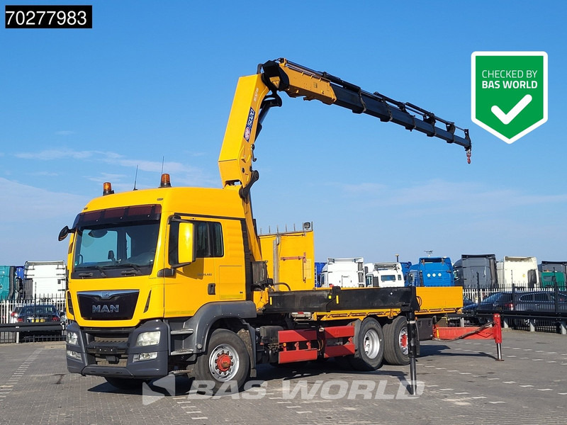 MAN TGS 26.480 6X4 HMF 5020-K6 Crane Kran Hydrodrive Lift+Lenkachse Euro 6 - Dropside/ Flatbed truck, Crane truck: picture 1 MAN TGS 26.480 6X4 HMF 5020-K6 Crane Kran Hydrodrive Lift+Lenkachse Euro 6 - Dropside/ Flatbed truck, Crane truck: picture 1