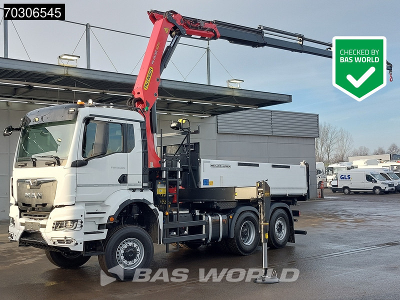 MAN TGS 28.520 6X4 NEW Palfinger PK24001 SLD 5 Kran 2-way tipper Retarder Lift+Steering Axle - Tipper, Crane truck: picture 1 MAN TGS 28.520 6X4 NEW Palfinger PK24001 SLD 5 Kran 2-way tipper Retarder Lift+Steering Axle - Tipper, Crane truck: picture 1