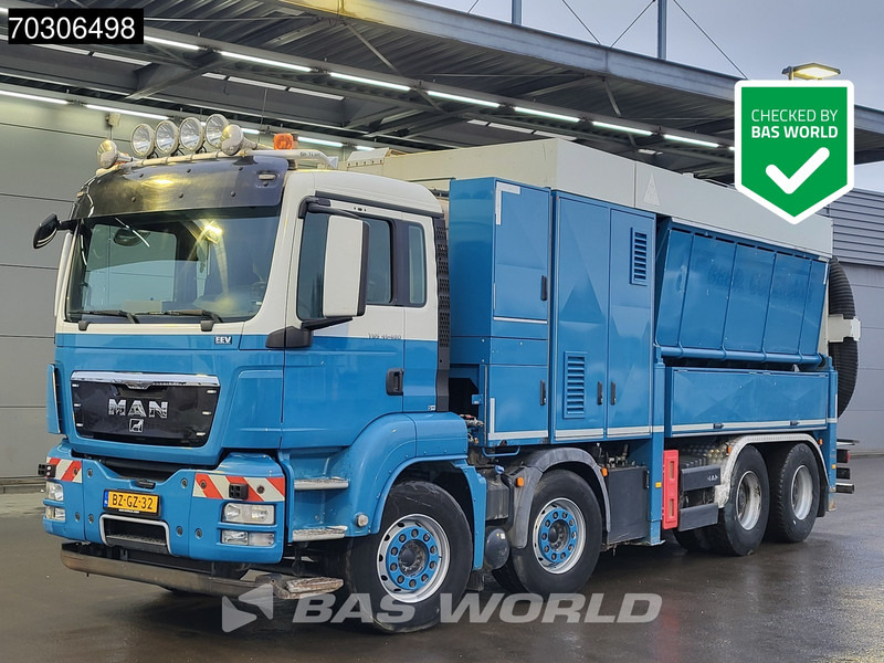 MAN TGS 41.480 TGS 8X4 RSP 2-turbinate suction unit excavator Hydraulic arm Remote control Euro 5 - Vacuum truck: picture 1 MAN TGS 41.480 TGS 8X4 RSP 2-turbinate suction unit excavator Hydraulic arm Remote control Euro 5 - Vacuum truck: picture 1
