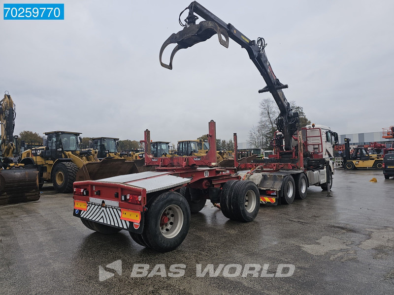 Logging truck, Crane truck MAN TGX 26.580 6X4 Jonsered 2490 HolzKran Retarder Hiab Crane Big-Axle Euro 6: picture 6