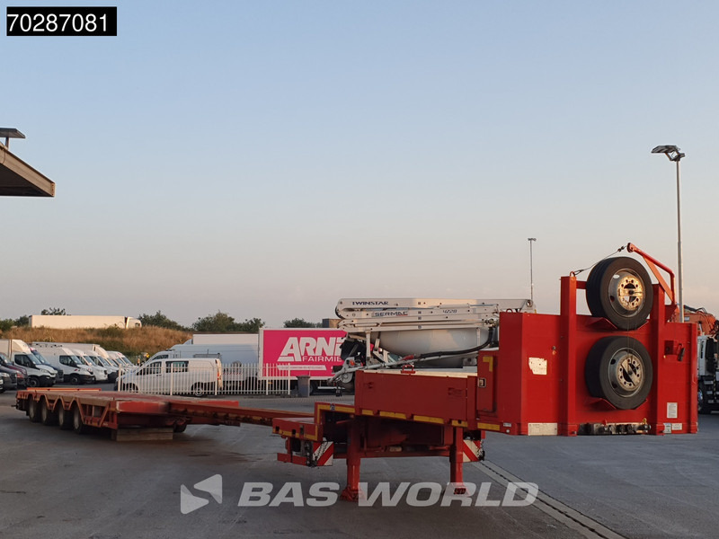 Low loader semi-trailer MEUSBURGER MTS-4 4 axles Extendable 7M 1xLift+2xLenkachse: picture 5
