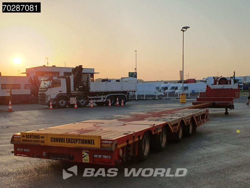 Low loader semi-trailer MEUSBURGER MTS-4 4 axles Extendable 7M 1xLift+2xLenkachse: picture 18
