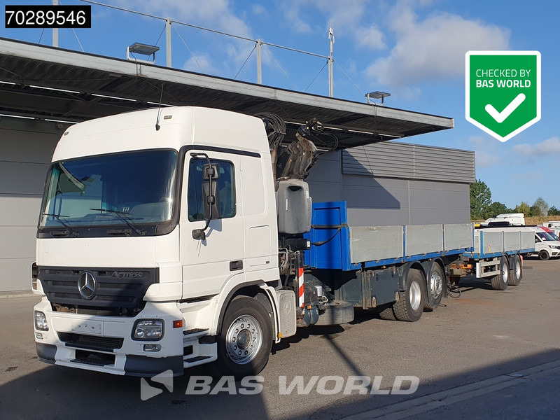 Mercedes-Benz Actros 2532 6X2 Truck + Trailer Fassi F330D3 Crane Kran 3-Pedals Euro 3 - Dropside/ Flatbed truck, Crane truck: picture 1 Mercedes-Benz Actros 2532 6X2 Truck + Trailer Fassi F330D3 Crane Kran 3-Pedals Euro 3 - Dropside/ Flatbed truck, Crane truck: picture 1