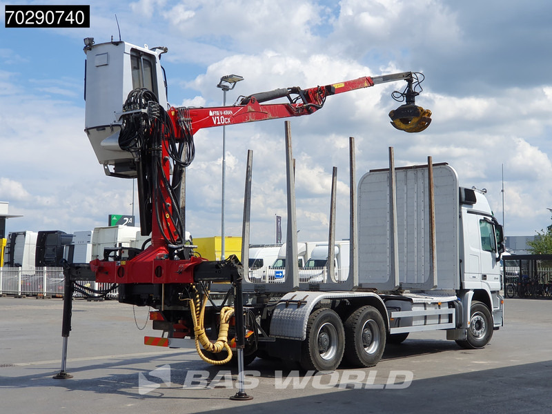 Mercedes-Benz Actros 3346 6X4 Original KM's! Wood Crane Big-Axle Steelsuspension Euro 5 - Logging truck, Crane truck: picture 5 Mercedes-Benz Actros 3346 6X4 Original KM's! Wood Crane Big-Axle Steelsuspension Euro 5 - Logging truck, Crane truck: picture 5