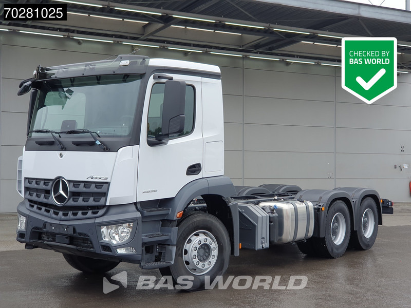 Mercedes-Benz Arocs 2636 6X4 NEW chassis Flywheel PTO Big-Axle Automatic Steelsuspension Euro 6 - Cab chassis truck: picture 1 Mercedes-Benz Arocs 2636 6X4 NEW chassis Flywheel PTO Big-Axle Automatic Steelsuspension Euro 6 - Cab chassis truck: picture 1