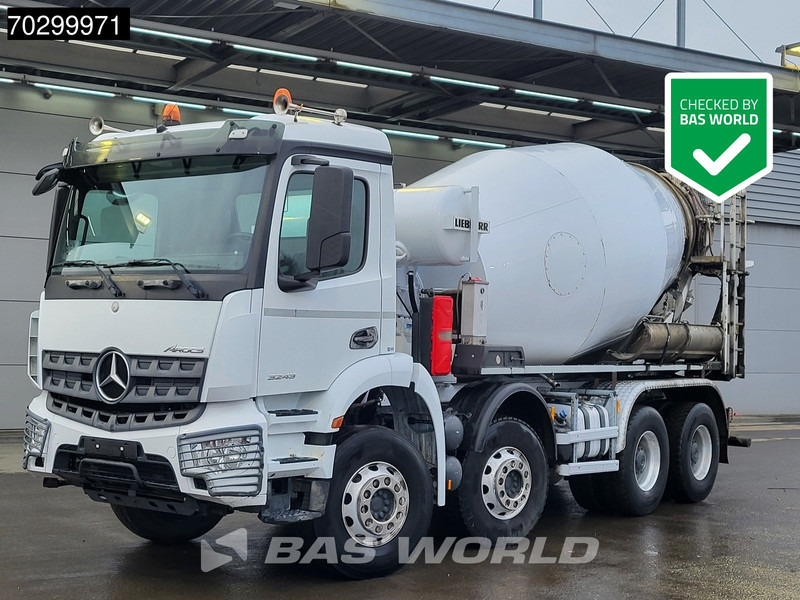 Mercedes-Benz Arocs 3243 8X4 9m3 Liebherr mixer Steelsuspension Big-Axle Automatic Euro 6 - Concrete mixer truck: picture 1 Mercedes-Benz Arocs 3243 8X4 9m3 Liebherr mixer Steelsuspension Big-Axle Automatic Euro 6 - Concrete mixer truck: picture 1
