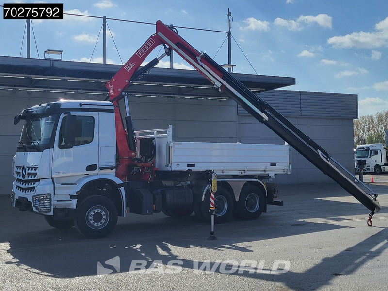 Mercedes-Benz Arocs 3348 6X4 Fasi F195A.2.24 Kran 3 sided tipper 9m3 Big-Axle Navi Euro 6 - Tipper, Crane truck: picture 3 Mercedes-Benz Arocs 3348 6X4 Fasi F195A.2.24 Kran 3 sided tipper 9m3 Big-Axle Navi Euro 6 - Tipper, Crane truck: picture 3