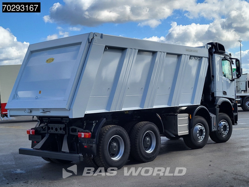 New Tipper Mercedes-Benz Arocs 4145 8X4 New! 22m3 Meiller Kipper Big-Axle Steelsuspension Manual Euro 3: picture 8