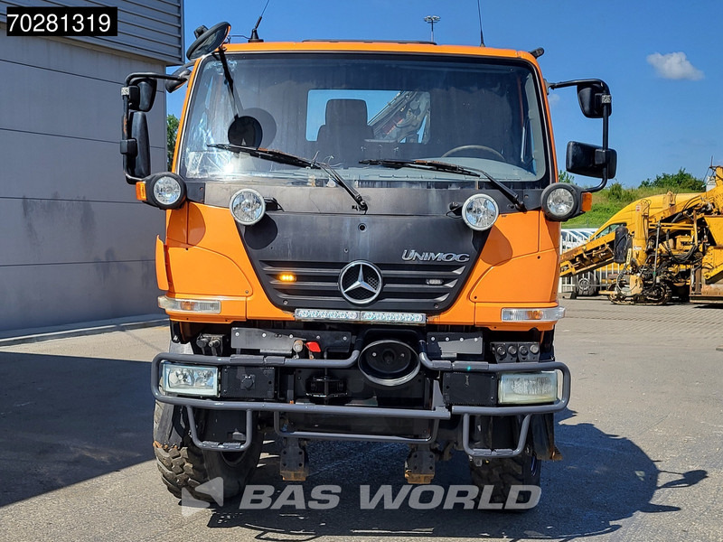 Dropside/ Flatbed truck, Crane truck Mercedes-Benz U20 4X4 Hiab 022D-3 HIDUO Kran Crane Hydraulic Euro 5: picture 12