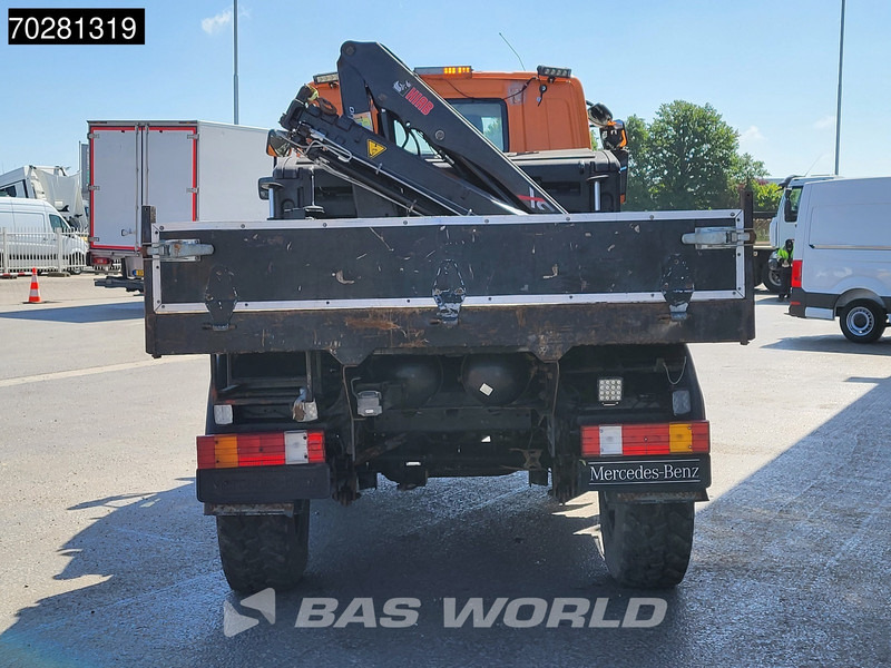 Dropside/ Flatbed truck, Crane truck Mercedes-Benz U20 4X4 Hiab 022D-3 HIDUO Kran Crane Hydraulic Euro 5: picture 17