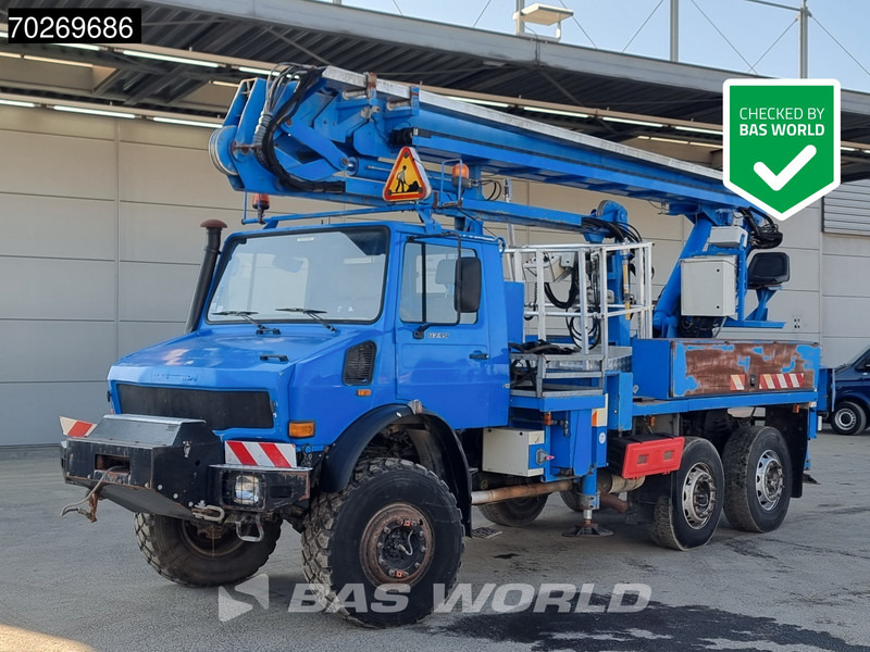 Mercedes-Benz Unimog 6X6 Unimog Engin EGI TP 226 hubarbeitsbühne Manual Euro 2 - Crane truck: picture 1 Mercedes-Benz Unimog 6X6 Unimog Engin EGI TP 226 hubarbeitsbühne Manual Euro 2 - Crane truck: picture 1