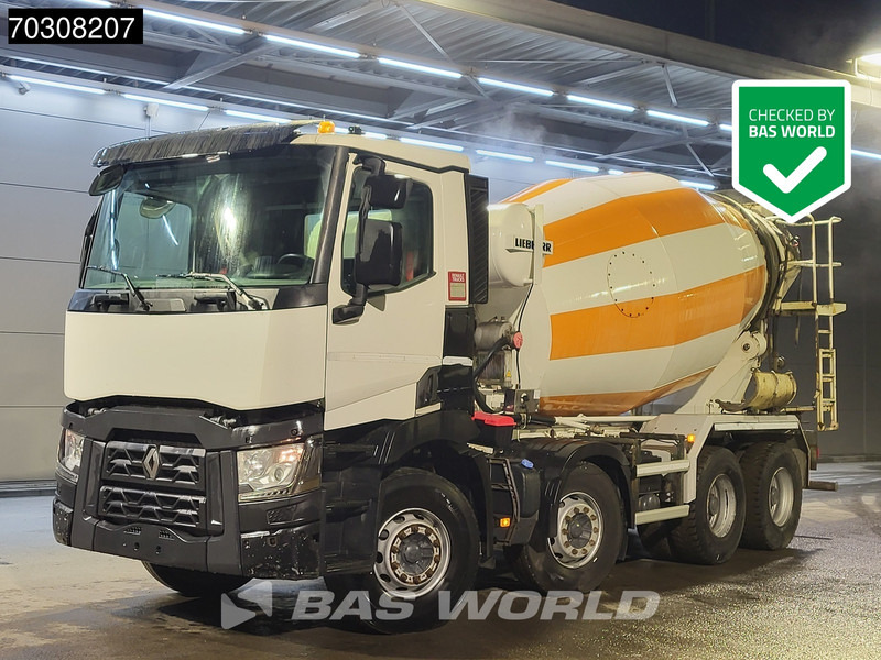 Renault C 380 T 8X4 9m3 Liebherr 904 FL mixer Steelsuspension Big-Axle Automatic Euro 6 - Concrete mixer truck: picture 1 Renault C 380 T 8X4 9m3 Liebherr 904 FL mixer Steelsuspension Big-Axle Automatic Euro 6 - Concrete mixer truck: picture 1