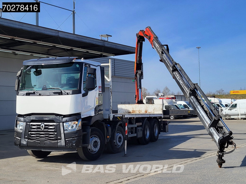 Renault C 430 8X4 Palfinger PK33002EH Kran Crane Big Axle Euro 6 - Dropside/ Flatbed truck, Crane truck: picture 1 Renault C 430 8X4 Palfinger PK33002EH Kran Crane Big Axle Euro 6 - Dropside/ Flatbed truck, Crane truck: picture 1