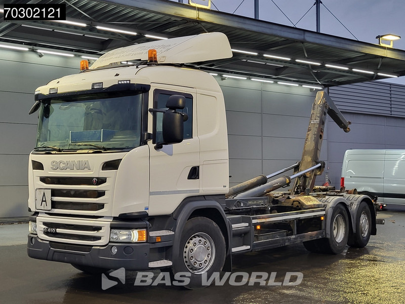 Scania G410 6X2 20tons Meiller containersystem Lift+steering Axle Retarder Euro 6 - Hook lift truck: picture 3 Scania G410 6X2 20tons Meiller containersystem Lift+steering Axle Retarder Euro 6 - Hook lift truck: picture 3