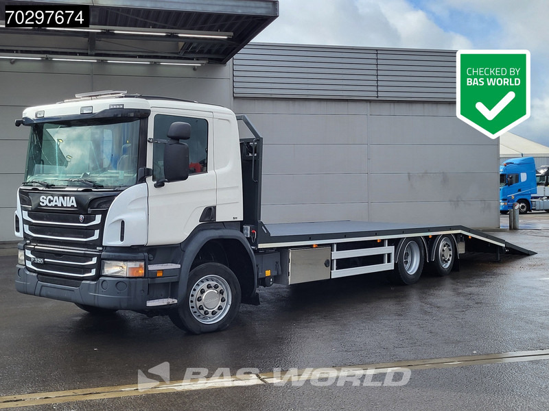 Scania P320 P 6X2 Machine transporter Winch Lift+Steering Axle Euro 6 - Autotransporter truck: picture 1 Scania P320 P 6X2 Machine transporter Winch Lift+Steering Axle Euro 6 - Autotransporter truck: picture 1