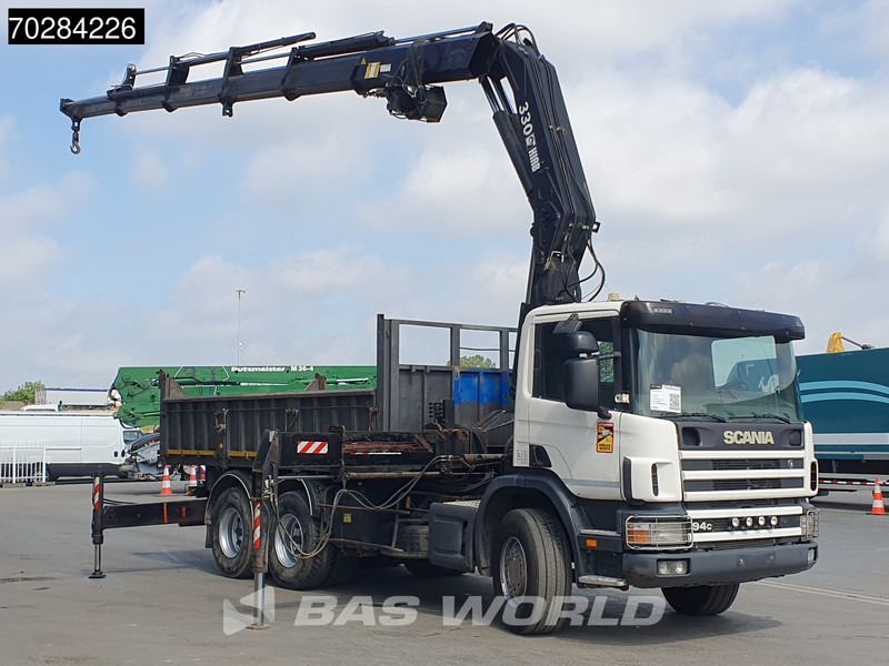 Scania P94 6X4 Hiab 330-4 Kran Crane 9m3 tipper Manual Steelsuspension Euro 3 - Tipper, Crane truck: picture 3 Scania P94 6X4 Hiab 330-4 Kran Crane 9m3 tipper Manual Steelsuspension Euro 3 - Tipper, Crane truck: picture 3