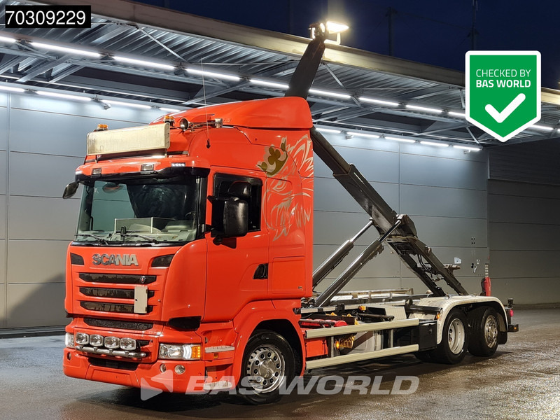 Scania R450 6X2 20tons VDL S-20-6400 Contaienrsystem Retarder Lift+Steering Axle Euro 6 - Hook lift truck: picture 1 Scania R450 6X2 20tons VDL S-20-6400 Contaienrsystem Retarder Lift+Steering Axle Euro 6 - Hook lift truck: picture 1