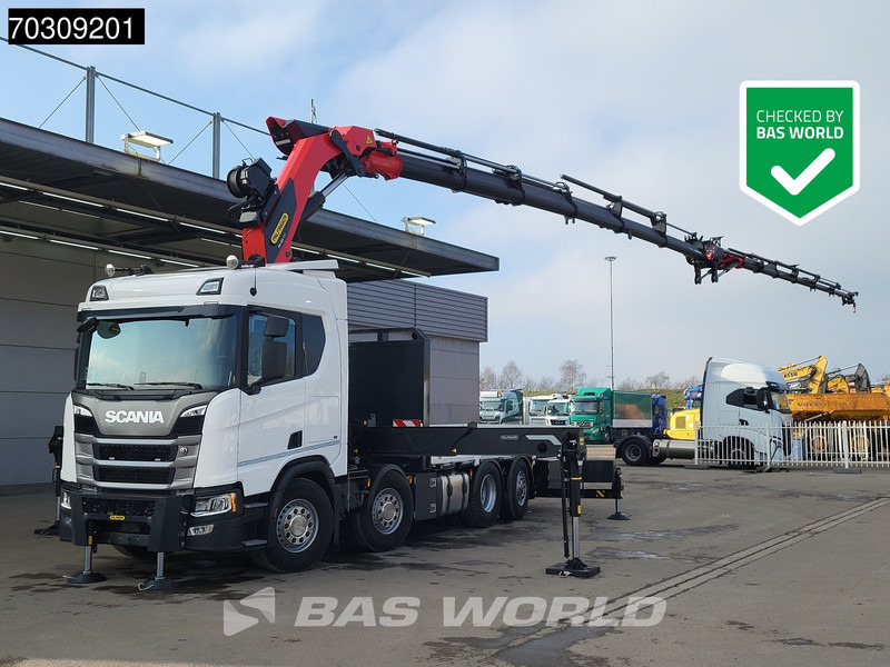 Scania R500 8X2 NEW! Palfinger PK480 TEC Crane + Jib 2.5t Winch Lift+steering axle Retarder - Dropside/ Flatbed truck, Crane truck: picture 1 Scania R500 8X2 NEW! Palfinger PK480 TEC Crane + Jib 2.5t Winch Lift+steering axle Retarder - Dropside/ Flatbed truck, Crane truck: picture 1