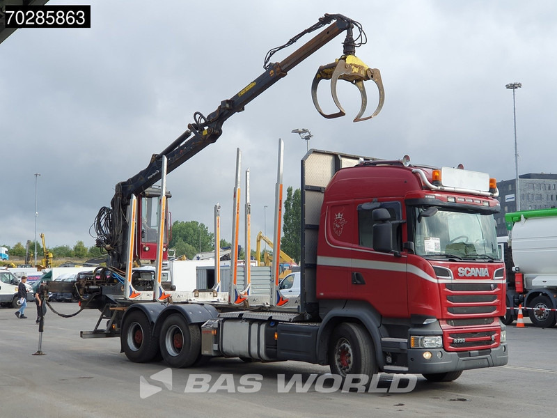 Scania R730 R 6X4 HIAB F108S 79 Crane Retarder Xenon BigAxle Loglift Automatic ACC Euro 6 - Logging truck, Crane truck: picture 3 Scania R730 R 6X4 HIAB F108S 79 Crane Retarder Xenon BigAxle Loglift Automatic ACC Euro 6 - Logging truck, Crane truck: picture 3