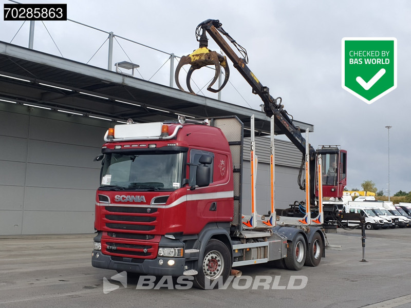 Scania R730 R 6X4 HIAB F108S 79 Crane Retarder Xenon BigAxle Loglift Automatic ACC Euro 6 - Logging truck, Crane truck: picture 1 Scania R730 R 6X4 HIAB F108S 79 Crane Retarder Xenon BigAxle Loglift Automatic ACC Euro 6 - Logging truck, Crane truck: picture 1