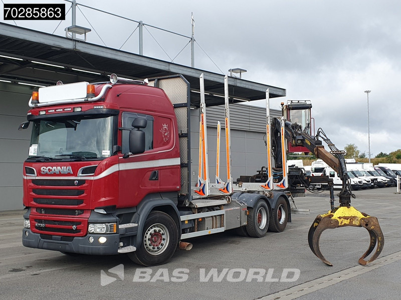 Scania R730 R 6X4 HIAB F108S 79 Crane Retarder Xenon BigAxle Loglift Automatic ACC Euro 6 - Logging truck, Crane truck: picture 5 Scania R730 R 6X4 HIAB F108S 79 Crane Retarder Xenon BigAxle Loglift Automatic ACC Euro 6 - Logging truck, Crane truck: picture 5