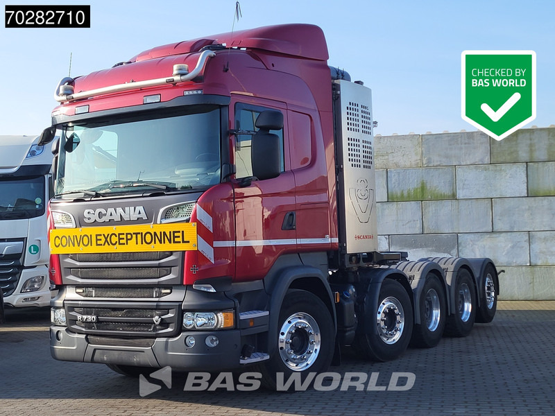 Scania R730 8X4 160T! 10x4 Retarder 2x Tanks Big-Axle Drumbrakes Full-Air Hydraulik Navi Standklima Alcoa's - Tractor unit: picture 1 Scania R730 8X4 160T! 10x4 Retarder 2x Tanks Big-Axle Drumbrakes Full-Air Hydraulik Navi Standklima Alcoa's - Tractor unit: picture 1